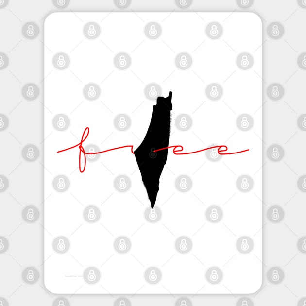 Free + Palestine Map Sticker by Free Palestine